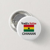 Heißestes ghanaisches der Welt Button (Vorne & Hinten)
