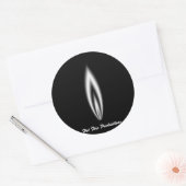 Heissfeuer Runder Aufkleber (Umschlag)