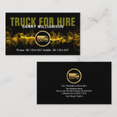 Heißgelbes Elektroblitz Visitenkarte (Vorne/Hinten)