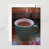 Heißkaffee-Postkarte Postkarte (Vorne/Hinten)