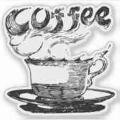 Heißkaffeemaschine Aufkleber (Vorderseite)