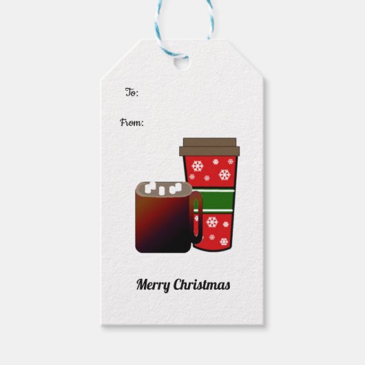Heisskakao und Kaffee Geschenkanhänger (Vorderseite)