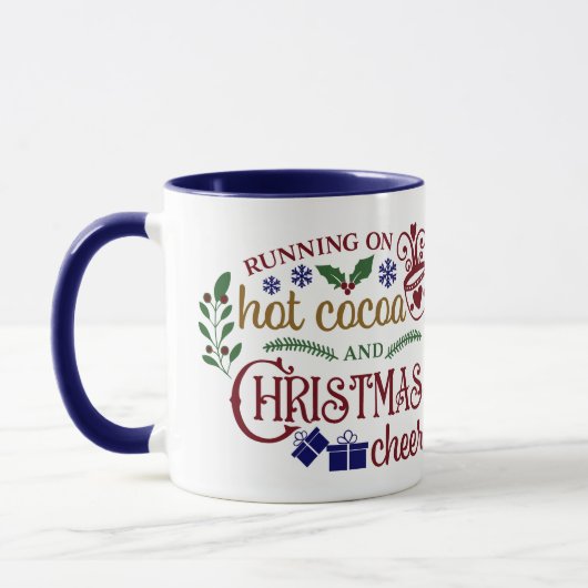 Heisskakao und Weihnachtsgeschenk Tasse (Links)