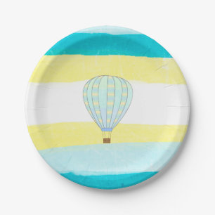 Heißluft-Ballon-Babyparty-Kuchen-Platte Pappteller