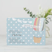 Heißluft-Ballon-Einladung Einladung (Stehend Vorderseite)