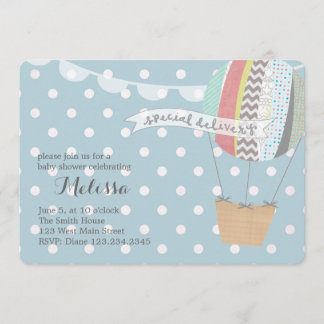 Heißluft-Ballon-Einladung Einladung