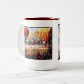 "Heißluft-Ballon-Fiesta" Zweifarbige Tasse (Vorderseite Links)