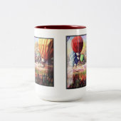 "Heißluft-Ballon-Fiesta" Zweifarbige Tasse (Mittel)