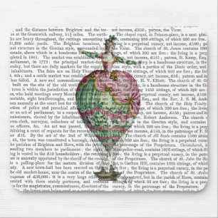 Heißluft-Ballon-Frau 2 Mousepad