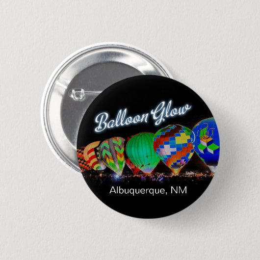 Heißluft-Ballon-Glühen - Button (Vorne & Hinten)