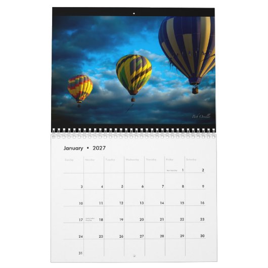 Heißluft-Ballon-Kalender Kalender (Jan 2027)