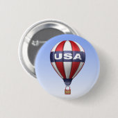 Heißluft-Ballon-Knopf USA Button (Vorne & Hinten)