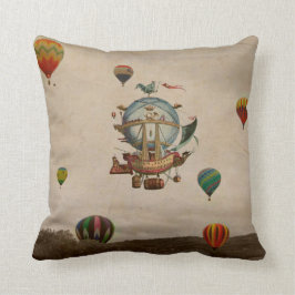 Heißluft-Ballon, La Minerve 1803 Reise in der Art Kissen