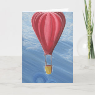 Heißluft-Ballon-leere Karte