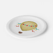 Heißluft-Ballon Pappteller (Schrägansicht)