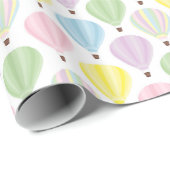 Heißluft-Ballon-Pastell-Muster Geschenkpapier (Rolleneckpunkt)