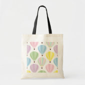 Heißluft-Ballon-Pastell-Muster Tragetasche (Vorne)