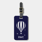 Heißluft-Ballon personalisiert Gepäckanhänger (Vorderseite vertikal)