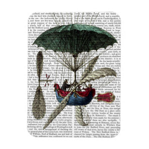 Heißluft-Ballon Place Du Louvre Magnet