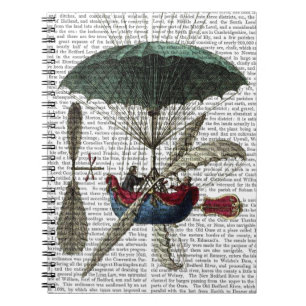 Heißluft-Ballon Place Du Louvre Notizblock