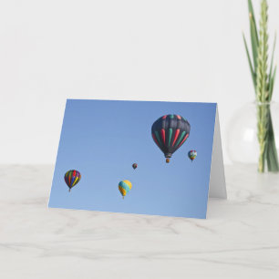 Heißluft-Ballon-Produkteinführungs-Gruß-Karte Karte