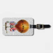 Heißluft-Ballon Stadt New York Gepäckanhänger (Vorderseite horizontal)