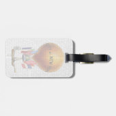 Heißluft-Ballon Stadt New York Gepäckanhänger (Rückseite horizontal)