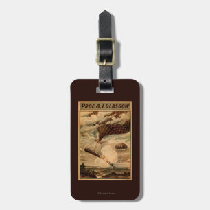 Heißluft-Ballon-Zirkus-Theater-Plakat Glasgows Gepäckanhänger