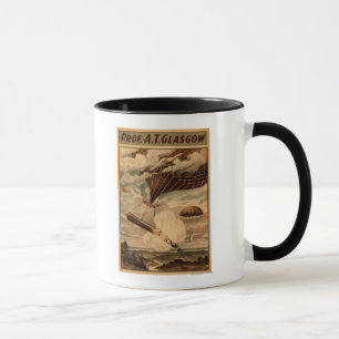 Heißluft-Ballon-Zirkus-Theater-Plakat Glasgows Tasse