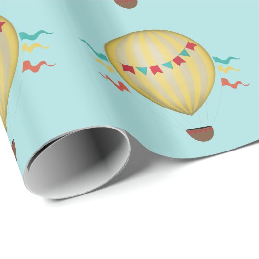 Heißluft-Ballone Geschenkpapier (Rolleneckpunkt)