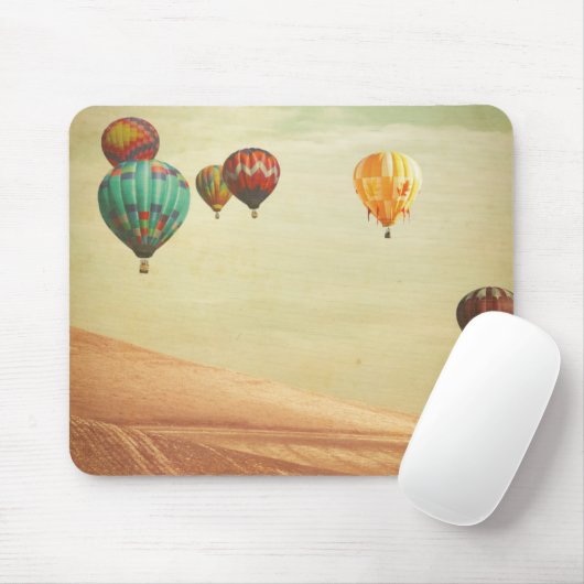 Heißluft-Ballone im Himmel Mousepad (Mit Mouse)