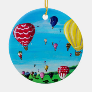 Heißluft-Ballone Keramikornament