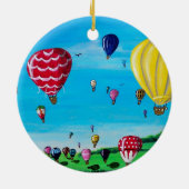 Heißluft-Ballone Keramikornament (Hinten)