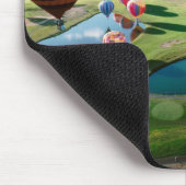 Heißluft-Ballone über Seen Mousepad (Ecke)