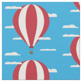 Heißluft steigt Gewebe im Ballon auf Stoff (Nahaufnahme)