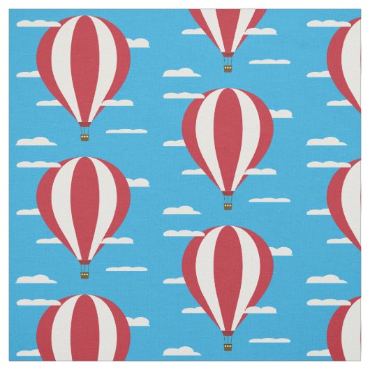 Heißluft steigt Gewebe im Ballon auf Stoff (Muster)