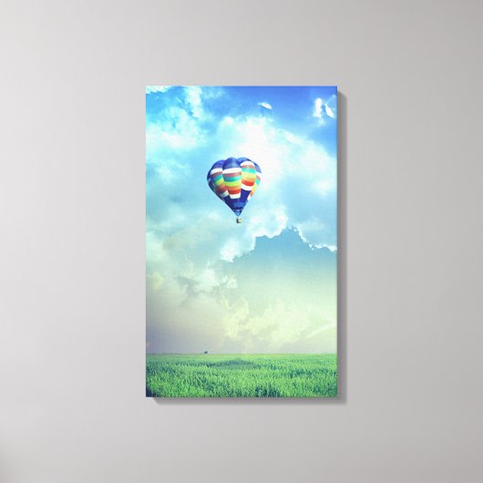 Heißluftballon 13 gesteppte Canvas Print Leinwanddruck (Vorderseite)