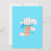 Heißluftballon 1. Geburtstag Einladung (Rückseite)