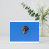 Heißluftballon 1 postkarte (Stehend Vorderseite)