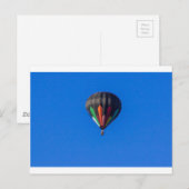 Heißluftballon 1 postkarte (Vorne/Hinten)
