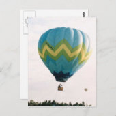 Heißluftballon (9) postkarte (Vorne/Hinten)