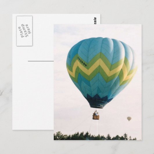 Heißluftballon (9) postkarte (Vorne/Hinten)