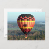 Heißluftballon 9 postkarte (Vorne/Hinten)