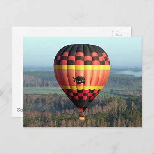 Heißluftballon 9 postkarte (Vorne/Hinten)