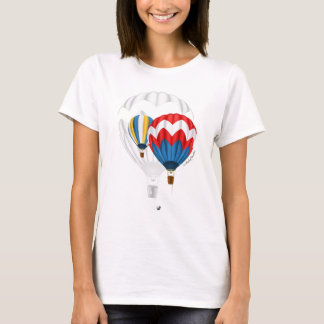 Heissluftballon Abbildung mit Inschrift T-Shirt