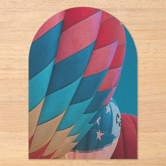 Heißluftballon  acryleinladungen (Vorderseite)