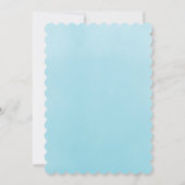 Heißluftballon Affenjunge Babydusche Einladung (Rückseite)