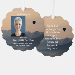 Heißluftballon-Andenken  Ornament Karte