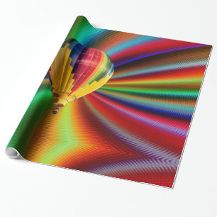 Heißluftballon Art 1-2 Optionen Geschenkpapier