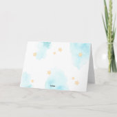 Heißluftballon Auf und Ab Dankeskarte (Rückseite)